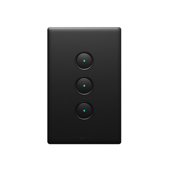 Excel Life Netatmo Smart Switch Triple Matt Black