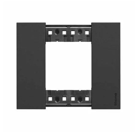 Bticino Living Now Cover Plate 2Gang Black