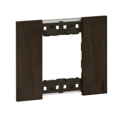 Bticino Living Now Cover Plate 2Gang Walnut