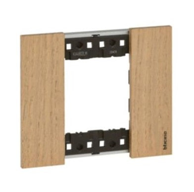 Bticino Living Now Cover Plate 2Gang Oak