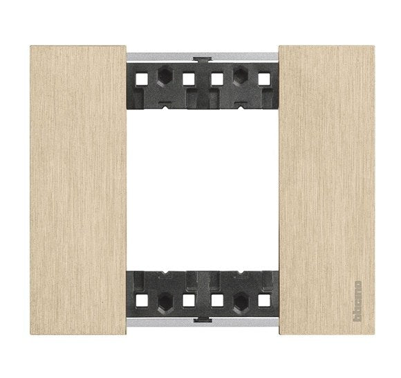 Bticino Living Now Cover Plate 2Gang Gold