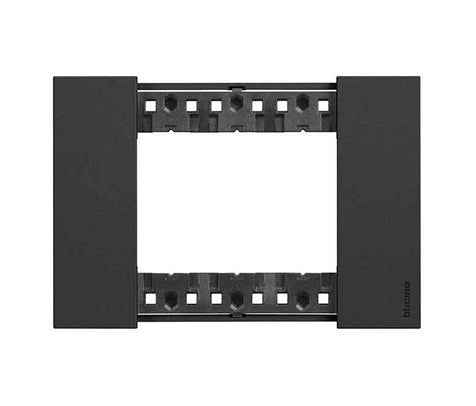 Bticino Living Now Cover Plate 3Gang Black