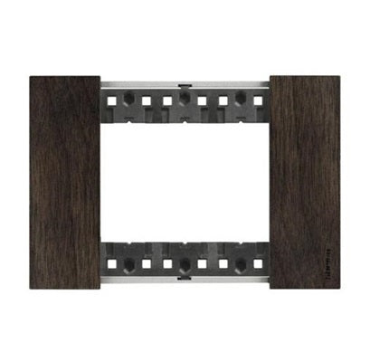 Bticino Living Now Cover Plate 3Gang Walnut