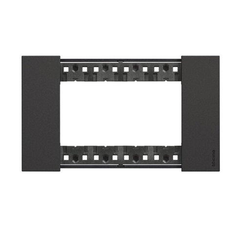 Bticino Living Now Cover Plate 4Gang Black