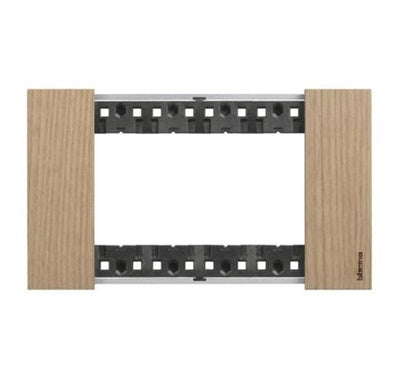 Bticino Living Now Cover Plate 4Gang Oak