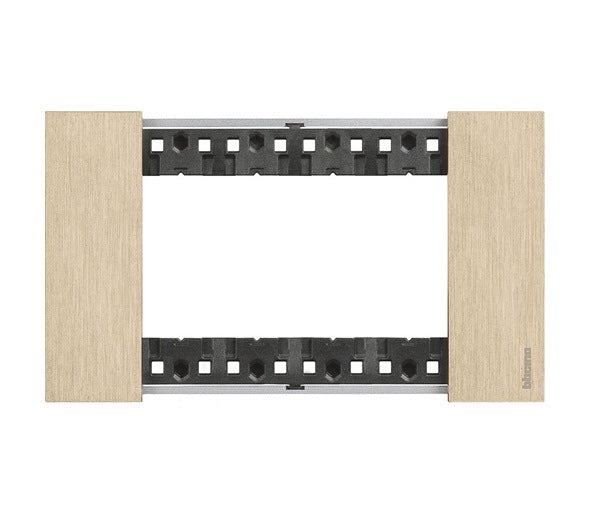 Bticino Living Now Cover Plate 4Gang Gold