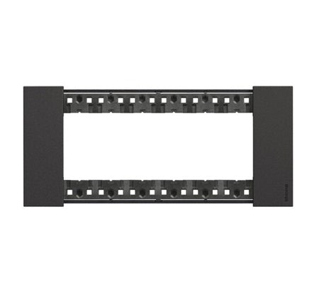 Bticino Living Now Cover Plate 6Gang Black