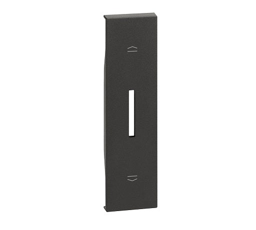 Living Now Cover Plate for 2P Shutter Mech 1Gang Black