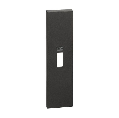 Living Now Cover Plate for USB Charger Mech 1Gang Black