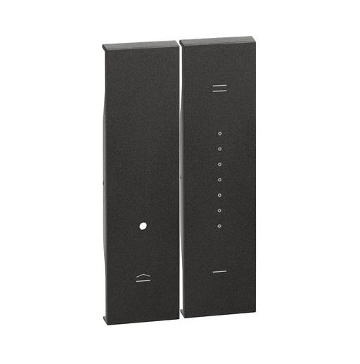 Living Now Cover Plate for Dimmer Mech 2Gang Black