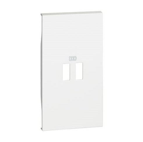 Living Now Cover Plate for USB Charger Mech 2Gang White