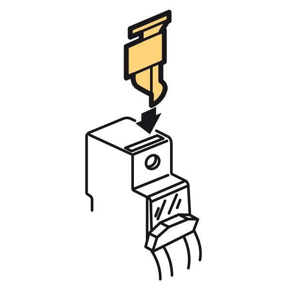 MCB Sealable Screw Cover 2x 4module