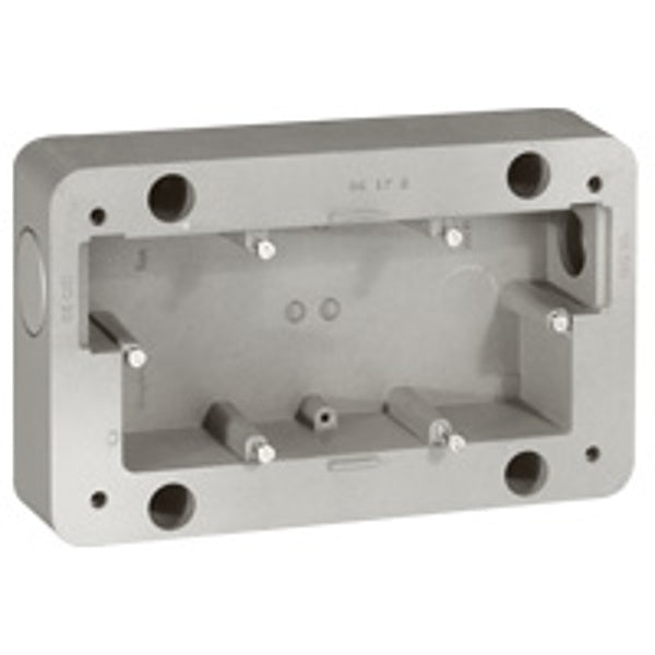 Soliroc Surface Mounting Box 2gang 110x181x45mm