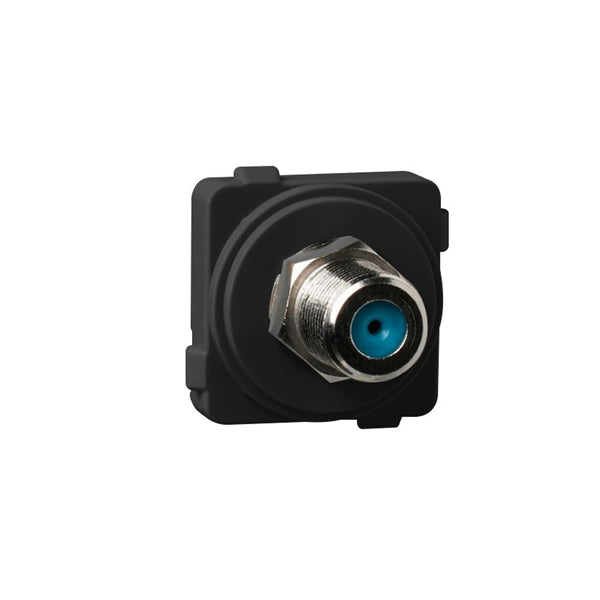 Excel Life Mech F-F TV Outlet 75 Ohm 2.4GHz Black