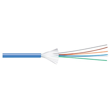 Cable 6 Fibre OM4 Mini Loose In/Out Blue Sheath (1000m)