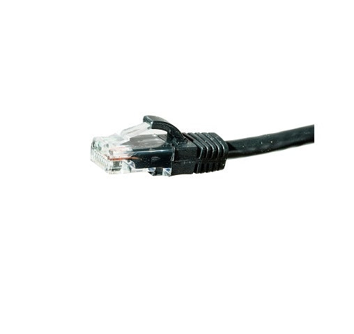 Patch Lead Cat6 UTP 0.3m RJ45 Black T-568A