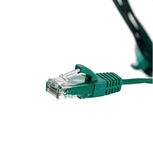Patch Lead Cat6 UTP 1.5m RJ45 Slimline Green T-568A