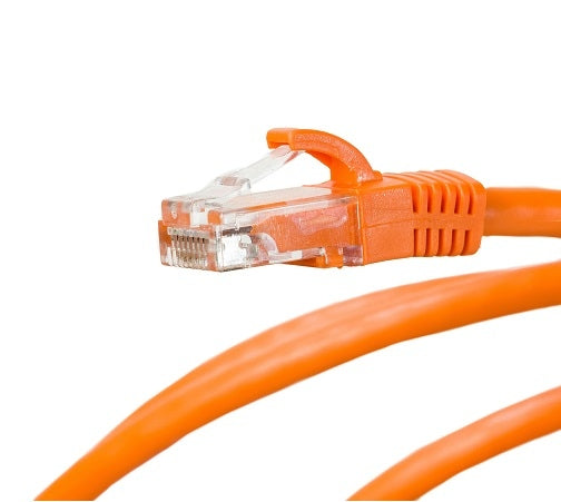 Patch Lead Cat6 UTP 1m RJ45 Orange T-568A