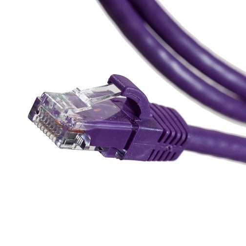 Patch Lead Cat6 UTP 0.5m RJ45 Purple T-568A