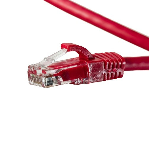 Patch Lead Cat6 UTP 1m RJ45 Red T-568A