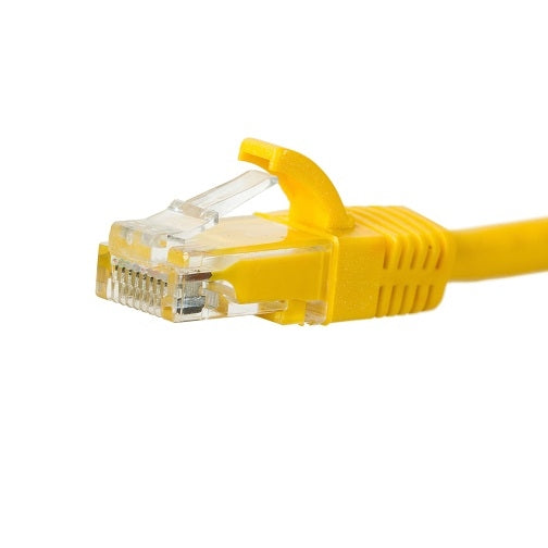 Patch Lead Cat6 UTP 0.5m RJ45 Yellow T-568A
