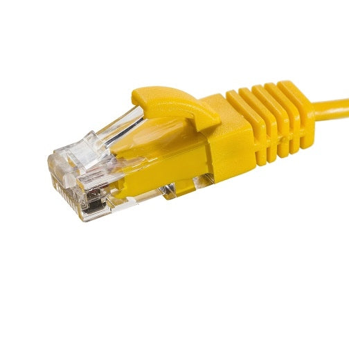Patch Lead Cat6 UTP 1.25m RJ45 Slimline Yellow T-568A