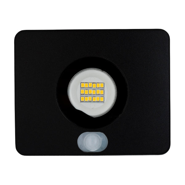 Leana Floodlight LED Slim Sensor 20W 4k 6m Range Black