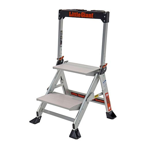 Jumbo Step Ladder 2 step Aluminium 170kg