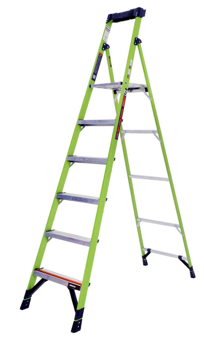 Tuff-N-Lite Platform Ladder 6 step Fibreglass 150kg