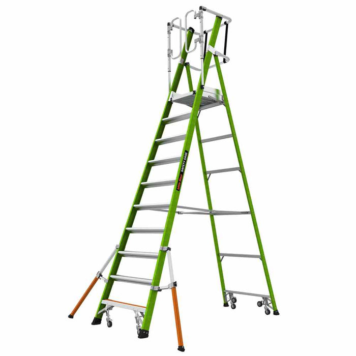 Safety Cage 2.0 Platform Ladder 10 step Fibreglass 150kg