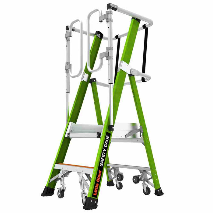 Safety Cage 2.0 Platform Ladder 2 step Fibreglass 150kg