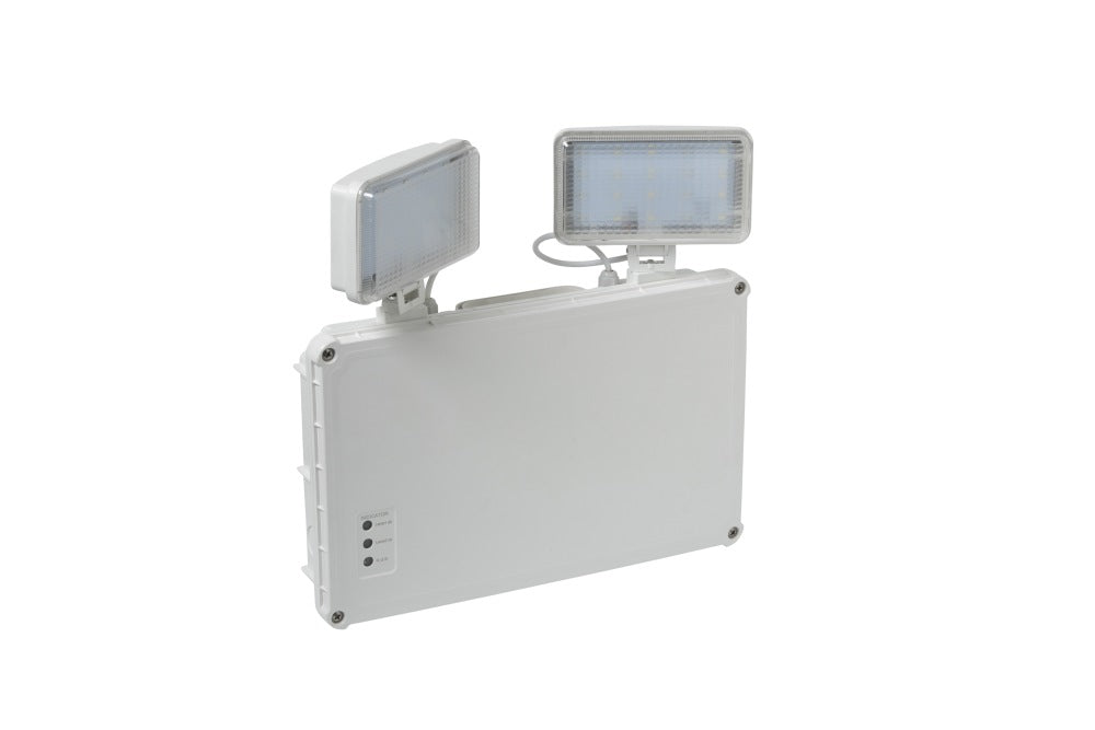 Finch Twin Spot Emergency 4.5W IP65 White Man Test & Battery