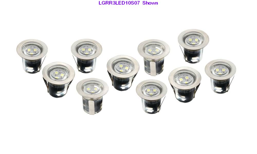 Deck Lights LED Circular White X10 IP68