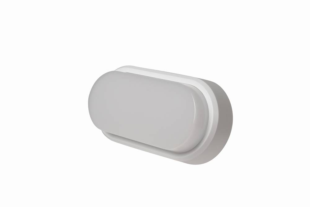 Ohio Bulkhead Oval LED IP54 Warm White Black & White Trim