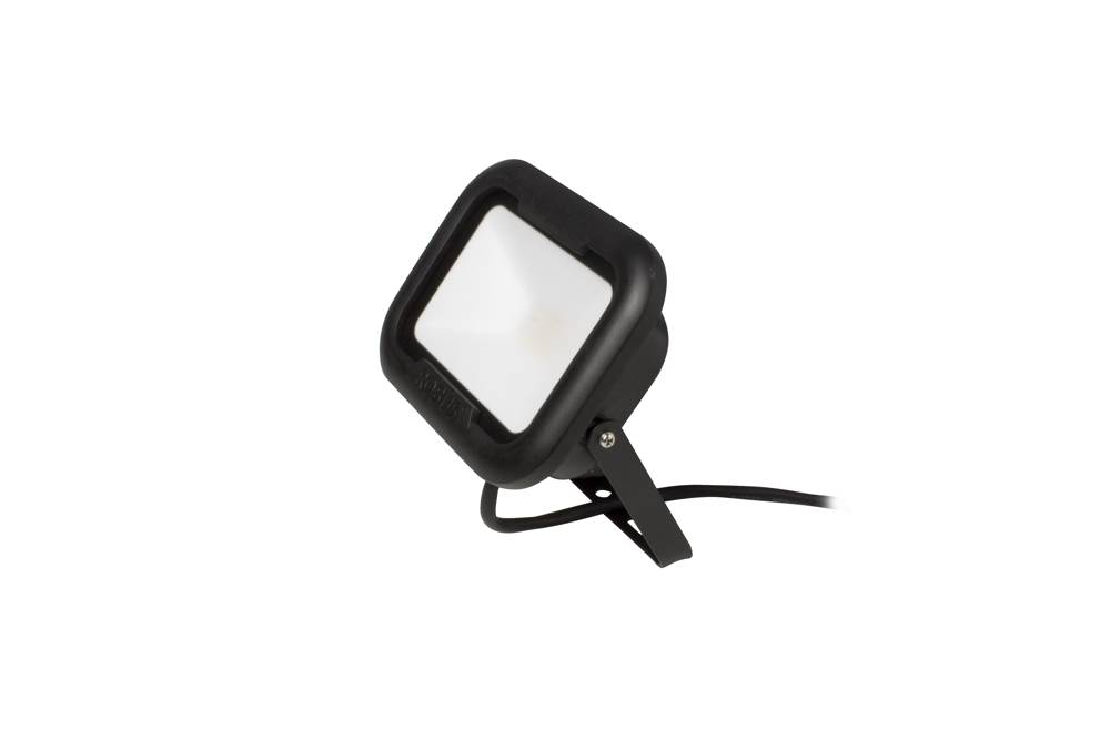 Remy Floodlight LED 10W 4K IP65 Black & 1m Flex