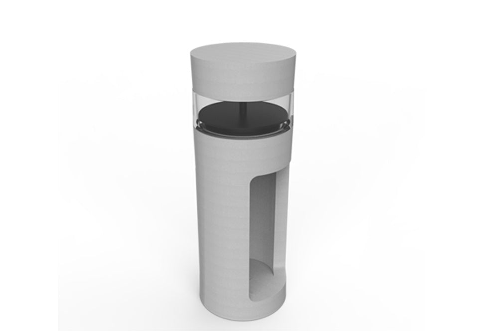 B-Side Bollard LED 360deg 17W 4K 850mm Anthracite IK08 IP65