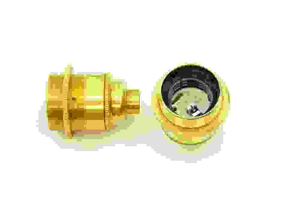 Lampholder ES Brass 1/2in Thread