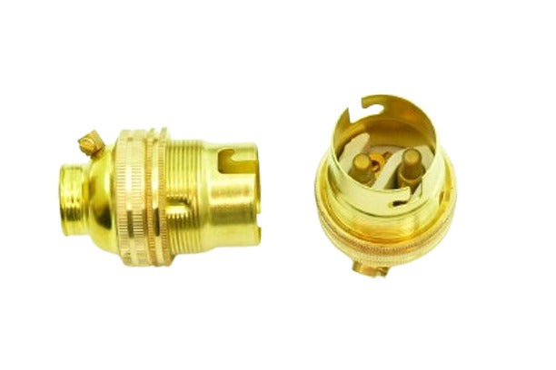 2258RT Lampholder BC Brass 5/8in Thread