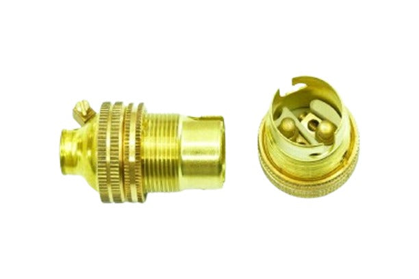 Lampholder SBC Brass 3/8in Thread