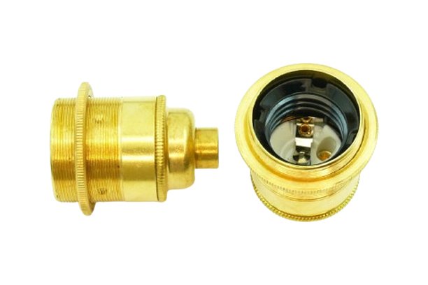 Lampholder ES Brass 10mm Thread with Shade