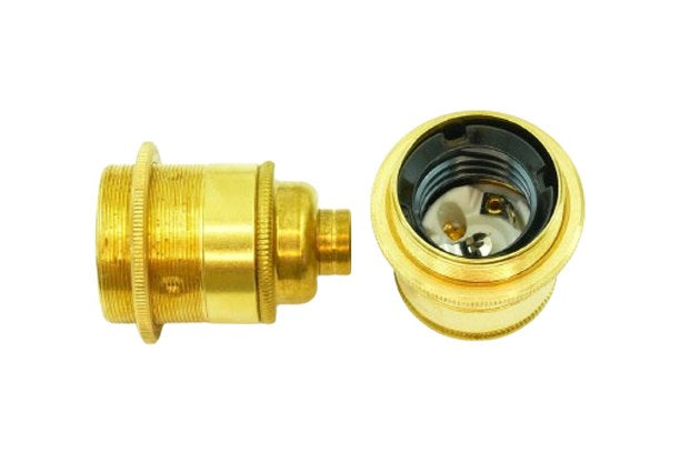 Lampholder ES Brass 13mm Thread with Shade