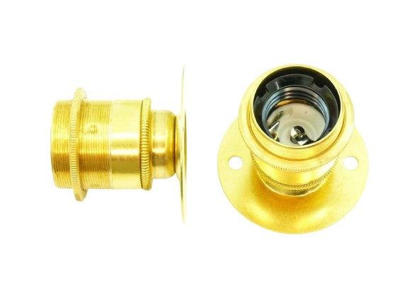 Batten Holder ES Brass 2in with Shade Ring