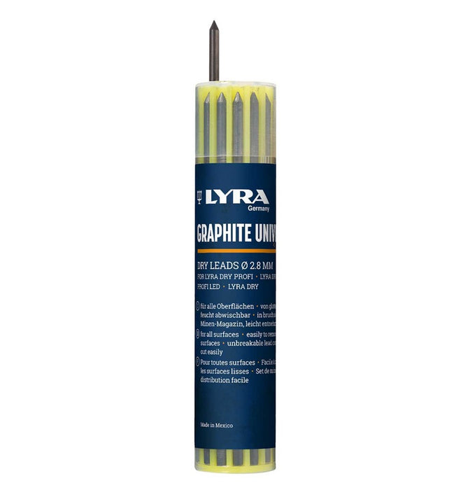 Dry Profi Construction Pencil 12x 2B Lead Refill