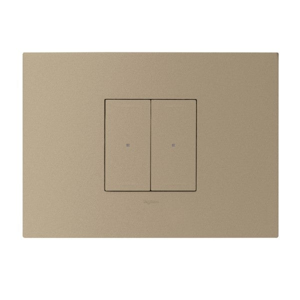Arteor Netatmo Smart Light Sw Double Horiz Champagne