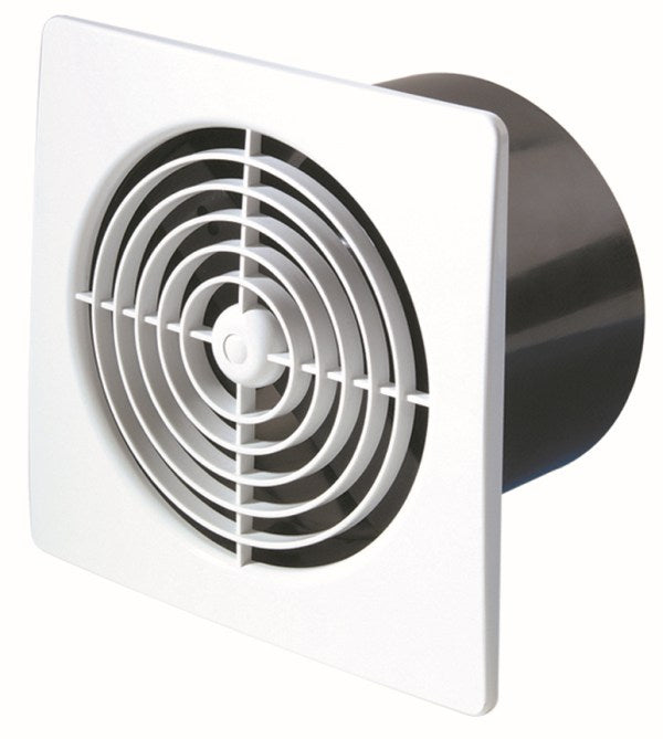 Fan 150mm Wall/Cailing XFLP150ST Low Profile Sq Timer