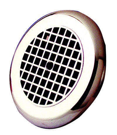 Fascia Grill 150mm White Circular