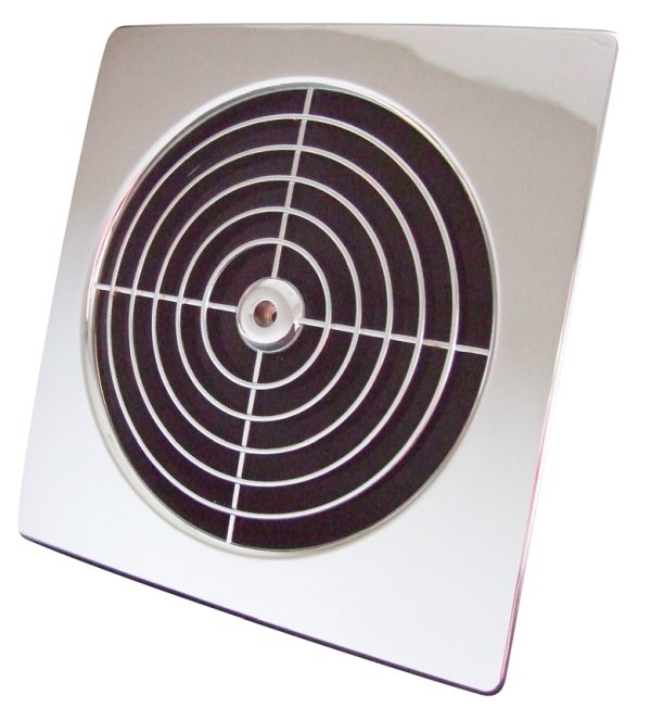 Fascia Grill 120mm Chrome Square