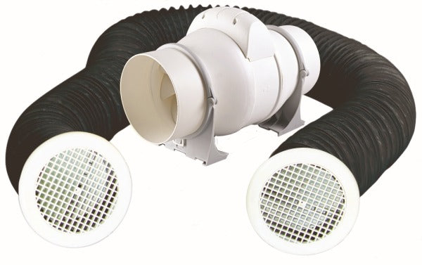 ProSeries Inline Extract Fan Kit Mixflow 125mm Std