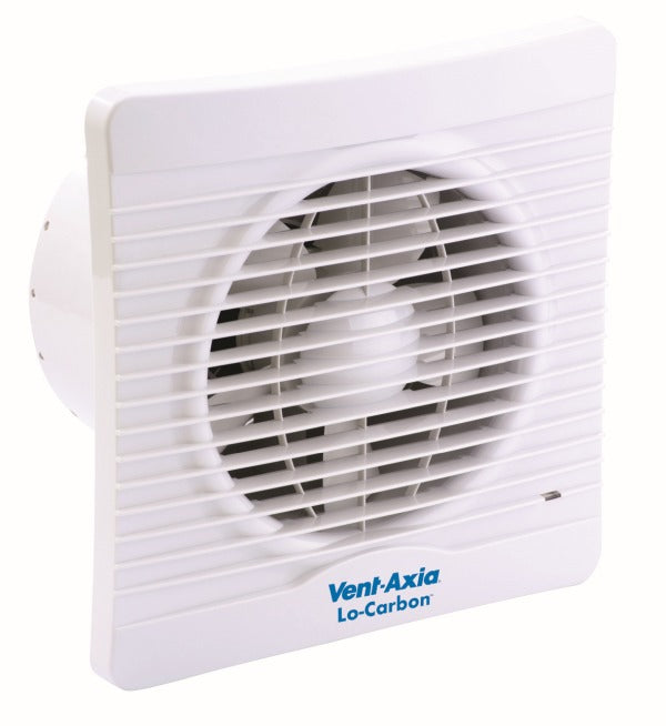 Vent Axia 150mm Wall/Ceiling Lo Carbon Fan Timer