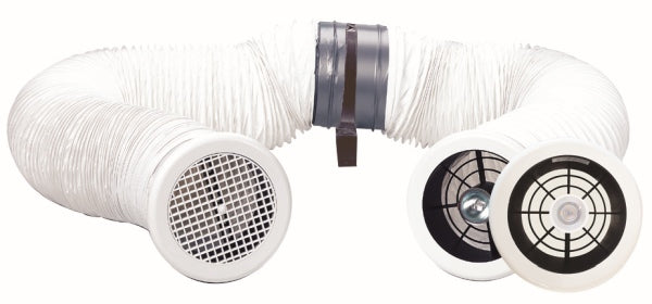 Inline Extract Fan Kit LED Axial 100mm Std